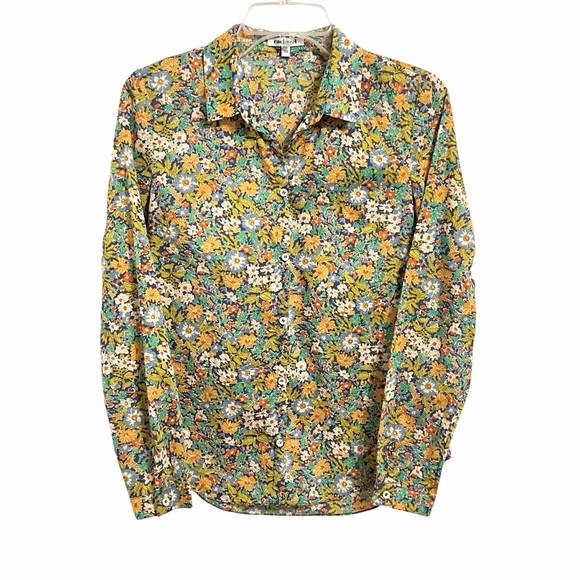 Cacharel Tops - Cacharel Paris Liberty Print Floral Shirt Womens 38 Feminine Classic Parisian